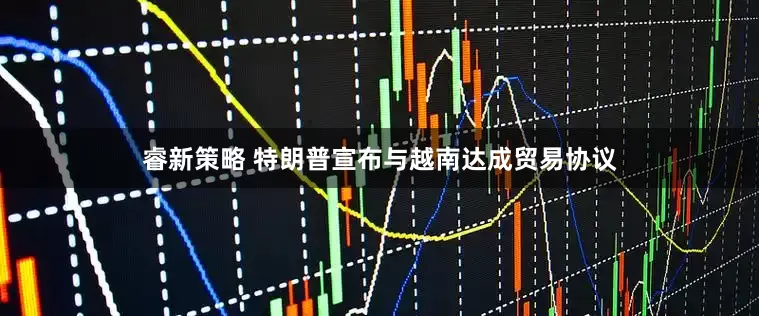 睿新策略 特朗普宣布与越南达成贸易协议